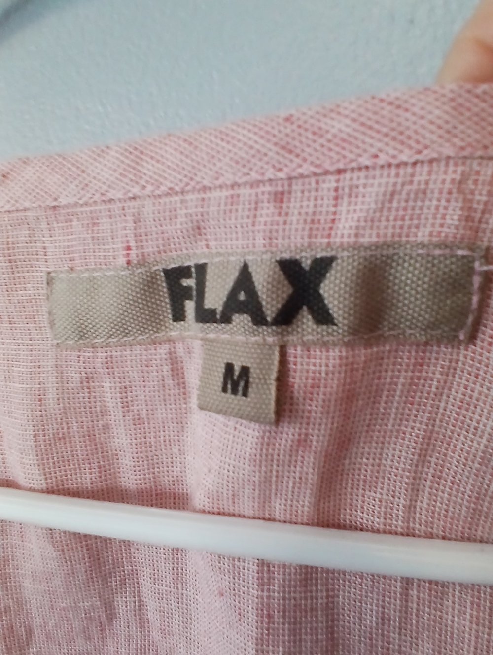 Flax 100% Linen Midi Dress Women Medium Minimalist Granola Girl Cottagecore - Picture 2 of 6